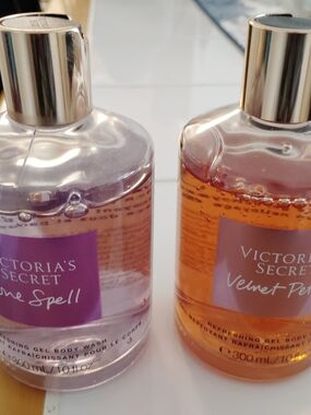 Victoria's Secret Lavender & Amber Body Wash Pair